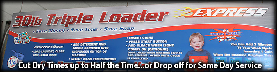 Golden Wash Laundromat - Normal Washing and Drying Time Cut in Half